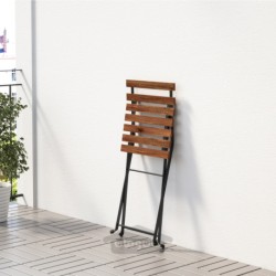 میز + 4 صندلی، فضای باز ایکیا مدل IKEA TÄRNÖ رنگ مشکی تارنو/رنگ قهوه ای روشن