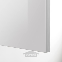 درب کابینت ماشین ظرفشویی 1 وجهی ایکیا مدل IKEA METOD رنگ خاکستری روشن بسیار براق رینگهالت