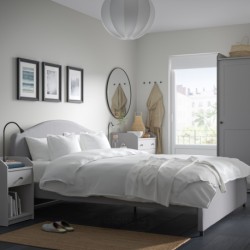 مبلمان اتاق خواب، مجموعه 5 عددی ایکیا مدل IKEA HAUGA رنگ خاکستری ویسل