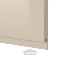 مجموعه درب کابینت کف گوشه ای 2 عددی ایکیا مدل IKEA VOXTORP رنگ سمت چپ/بژ روشن بسیار براق