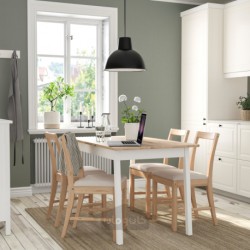 میز و 4 عدد صندلی ایکیا مدل IKEA PINNTORP / PINNTORP رنگ رنگ‌آمیزی قهوه‌ای روشن/رنگ‌آمیزی سفید