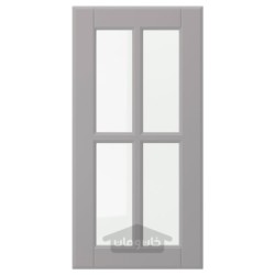 درب شیشه ای ایکیا مدل IKEA BODBYN رنگ خاکستری