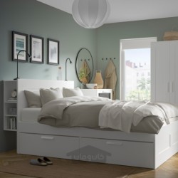 مبلمان اتاق خواب ست 3 عددی ایکیا مدل IKEA BRIMNES