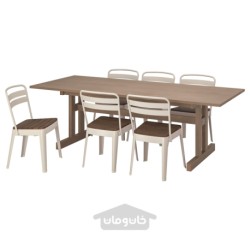 میز و 6 عدد صندلی ایکیا مدل IKEA KLIMPFJÄLL / NORRMANSÖ