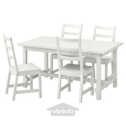 میز و 4 عدد صندلی ایکیا مدل IKEA NORDVIKEN / NORDVIKEN رنگ سفید
