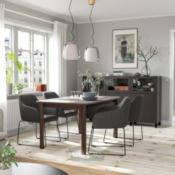 میز و 4 عدد صندلی ایکیا مدل IKEA STRANDTORP / TOSSBERG