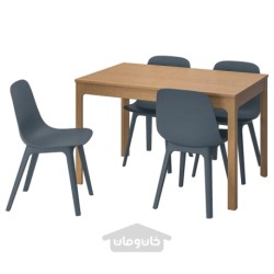 میز و 4 عدد صندلی ایکیا مدل IKEA EKEDALEN / ODGER رنگ بلوط