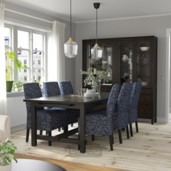 میز و 6 عدد صندلی ایکیا مدل IKEA NORDVIKEN / BERGMUND رنگ مشکی