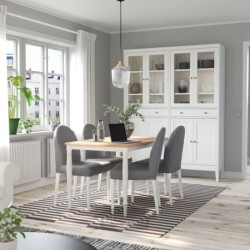 میز و 4 عدد صندلی ایکیا مدل IKEA DANDERYD / DANDERYD رنگ روکش بلوط/سفید