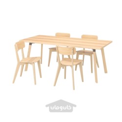 میز و 4 عدد صندلی ایکیا مدل IKEA YPPERLIG / LISABO