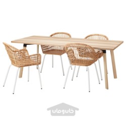 میز و 4 عدد صندلی ایکیا مدل IKEA YPPERLIG / NILSOVE