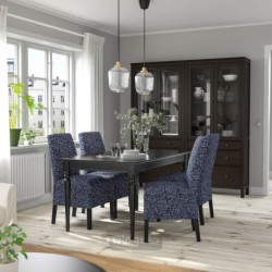 میز و 4 عدد صندلی ایکیا مدل IKEA INGATORP / BERGMUND رنگ مشکی