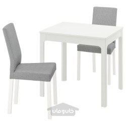 میز و 2 عدد صندلی ایکیا مدل IKEA EKEDALEN / KÄTTIL رنگ سفید