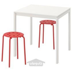 میز و 2 عدد چهارپایه ایکیا مدل IKEA MELLTORP / MARIUS
