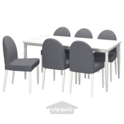 میز و 6 عدد صندلی ایکیا مدل IKEA DANDERYD / DANDERYD رنگ سفید