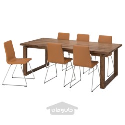 میز و 6 عدد صندلی ایکیا مدل IKEA MÖRBYLÅNGA / LILLÅNÄS