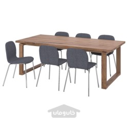 میز و 6 عدد صندلی ایکیا مدل IKEA MÖRBYLÅNGA / KARLPETTER