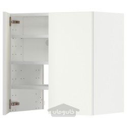 کابینت دیواری برای هود استخراج با قفسه/درب ایکیا مدل IKEA METOD رنگ والستنا سفید