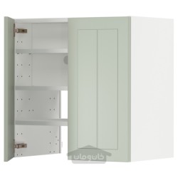 کابینت دیواری برای هود استخراج با قفسه/درب ایکیا مدل IKEA METOD رنگ سبز روشن استنسوند