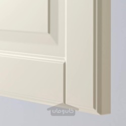 مجموعه درب کابینت کف گوشه ای 2 عددی ایکیا مدل IKEA BODBYN رنگ مایل به سفید