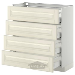 کابینت کف 4 جلو/4 کشو ایکیا مدل IKEA METOD / MAXIMERA رنگ سفید