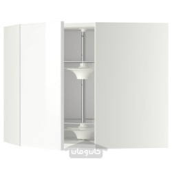 کابینت دیواری گوشه ای با چرخ فلک ایکیا مدل IKEA METOD رنگ سفید
