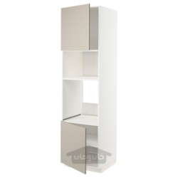 کابینت بلند برای فر/مایکروویو با 2 درب/قفسه ایکیا مدل IKEA METOD رنگ سفید