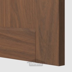 کابینت دیواری با ظرف خشک کن/2 درب ایکیا مدل IKEA METOD رنگ جلوه چوب مشکی