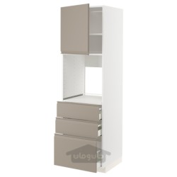 کابینت بلند برای اجاق با 3 درب/کشو ایکیا مدل IKEA METOD / MAXIMERA رنگ سفید
