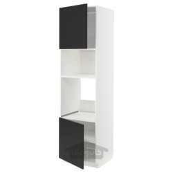 کابینت بلند برای فر/مایکروویو با 2 درب/قفسه ایکیا مدل IKEA METOD رنگ سفید