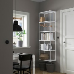 قاب بلند با قفسه ایکیا مدل IKEA ENHET رنگ سفید