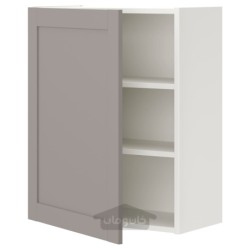 کابینت دیواری با 2 قفسه/درب ایکیا مدل IKEA ENHET رنگ قاب خاکستری اینهت