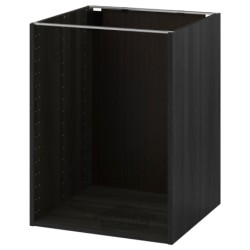 قاب کابینت کف ایکیا مدل IKEA METOD رنگ جلوه چوب مشکی
