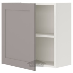 کابینت دیواری با قفسه/درب ایکیا مدل IKEA ENHET رنگ قاب خاکستری اینهت