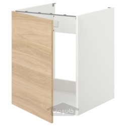 کابینت کف برای سینک/درب ایکیا مدل IKEA ENHET رنگ جلوه بلوط درب