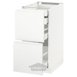 کابینت کف 2 درب/2 کوتاه/1 متوسط/1 بلند کشو ایکیا مدل IKEA METOD / MAXIMERA رنگ سفید