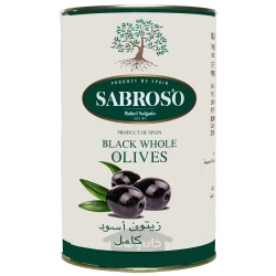 زیتون سیاه پرورده سابروسو 4.100 کیلوگرم SABROSO