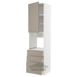 کابینت بلند برای اجاق با 3 درب/کشو ایکیا مدل IKEA METOD / MAXIMERA رنگ سفید