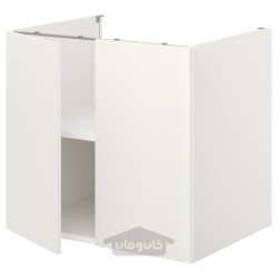 کابینت کف برای قفسه/درب ایکیا مدل IKEA ENHET رنگ درب سفید
