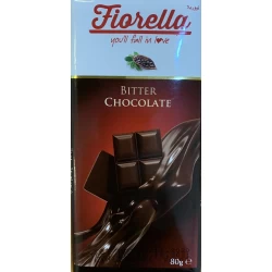 شکلات تلخ فیورلا 80 گرم FIORELLA
