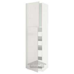 کابینت بلند با 2 درب / 4 کشو ایکیا مدل IKEA METOD / MAXIMERA رنگ سفید