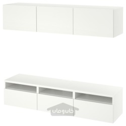 میز تلویزیون ایکیا مدل IKEA BESTÅ رنگ سفید/ سفید لاپویکن