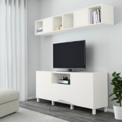 ترکیب کابینت برای تلویزیون ایکیا مدل IKEA BESTÅ / EKET رنگ سفید