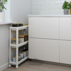 ترولی ایکیا مدل IKEA VESKEN رنگ سفید