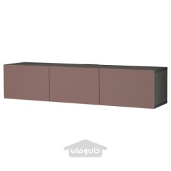 میز تلویزیون با درب ایکیا مدل IKEA BESTÅ رنگ مشکی-قهوه ای/قهوه ای هیورتویکن