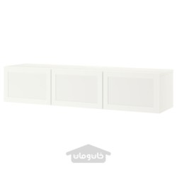 میز تلویزیون با درب ایکیا مدل IKEA BESTÅ رنگ سفید/سفید هانویکن