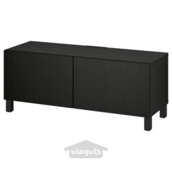 میز تلویزیون با درب ایکیا مدل IKEA BESTÅ رنگ مشکی-قهوه ای/لاپویکن/مشکی-قهوه ای استابارپ