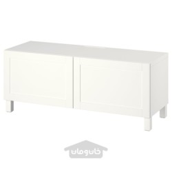 میز تلویزیون با درب ایکیا مدل IKEA BESTÅ رنگ سفید هانویکن/استابارپ/سفید