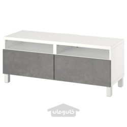 میز تلویزیون با کشو ایکیا مدل IKEA BESTÅ رنگ سفید/کالویکن/خاکستری استابارپ