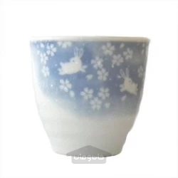لیوان چای آبی گل میوساگی  (ساخت ژاپن)